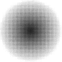 Halftone circular pattern vector