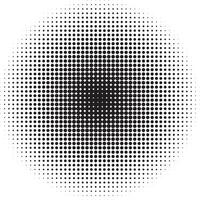 Halftone circular pattern vector