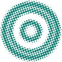 Halftone circular pattern and vector dots