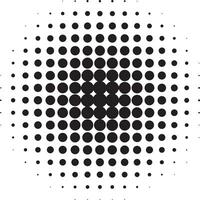 Abstract black halftone circle background vector