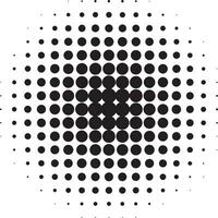 Abstract black halftone circle background vector