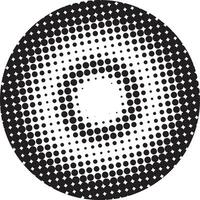 Halftone circular dotted frame vector