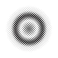 Abstract grunge halftone circle design vector