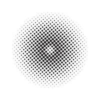 Abstract halftone circle vector