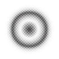 Abstract grunge halftone circles shapes background vector