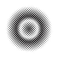 Abstract grunge halftone circles shapes background vector