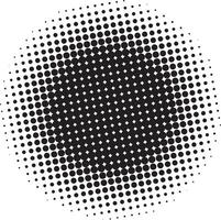 Abstract black halftone circle background vector