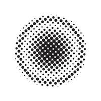 Abstract halftone dots shape vector