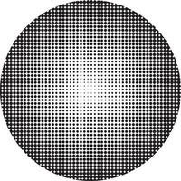 Halftone circular dots  vector