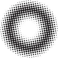 Abstract halftone dots shape vector