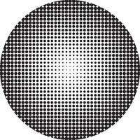 Geometric dotted circle halftone shape vector