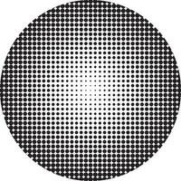 Geometric dotted circle halftone shape vector