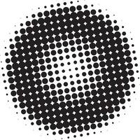 Abstract halftone dots shape vector