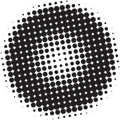 Abstract halftone dots shape
