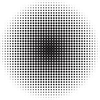 Halftone circular pattern vector