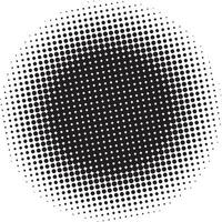 Halftone circular pattern vector