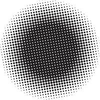 Halftone circular pattern vector