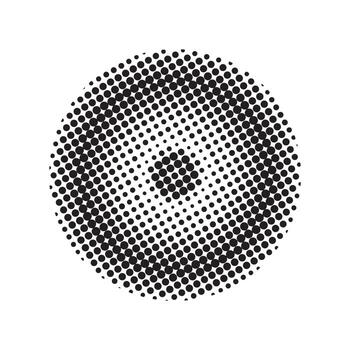 Halftone dot pattern texture vector