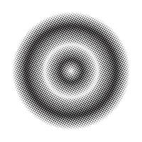 Abstract black halftone circle vector