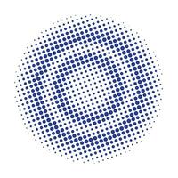 Abstract halftone circle vector