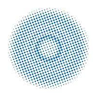 Abstract halftone circle vector