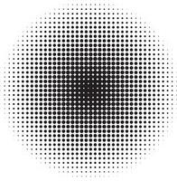 Halftone circular pattern vector