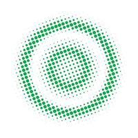 Circle halftone pattern vector