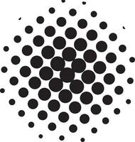 Abstract halftone dots shape vector