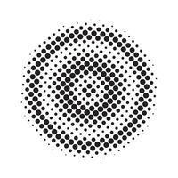 Abstract halftone dots shape vector