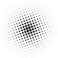 Halftone circular dots  vector