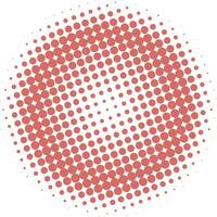 Halftone circular dotted frame design vector