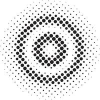 Circle halftone pattern background vector