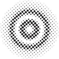 Circle halftone pattern background vector