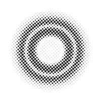 Abstract halftone circle vector