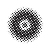 Abstract black halftone circle background vector