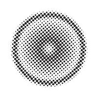 Abstract grunge halftone circle design vector