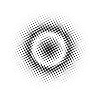 Abstract grunge halftone circle design vector