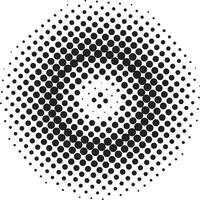 Halftone circular pattern and vector dots vector