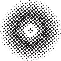 Halftone circular pattern and vector dots vector