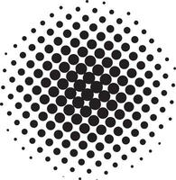 Halftone dot pattern shape vector