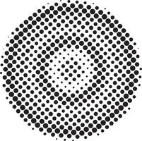 Halftone circular pattern vector