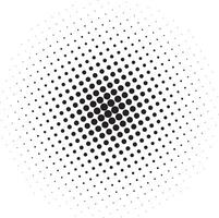 Halftone circular dotted vector shape