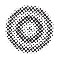 Halftone circular pattern vector