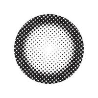 Halftone circular dotted frame vector
