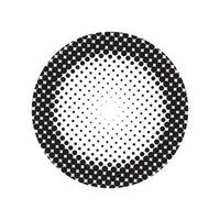 Halftone circular dotted frame vector