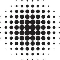 Geometric dotted circle halftone shape vector