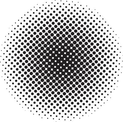 Halftone circular dots  vector
