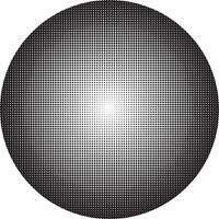 Halftone circular vector