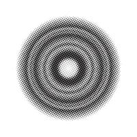 Abstract black halftone circle vector