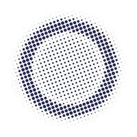 Circle halftone pattern vector
